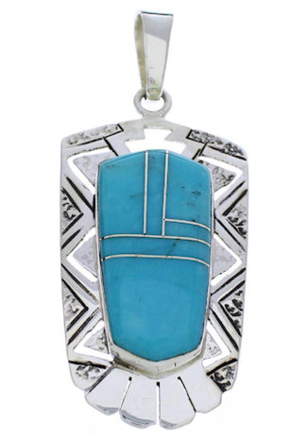 Southwest Turquoise Jewelry Sterling Silver Pendant PX30160